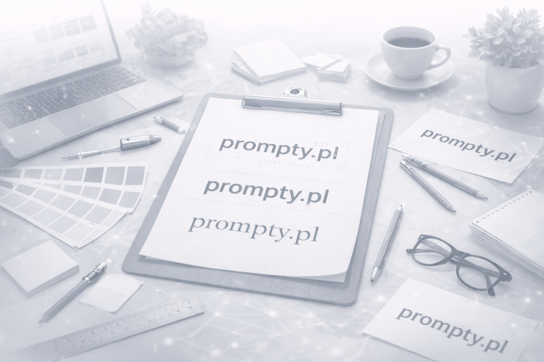 Prompt do zrobienia logo firmy. Zrób logotyp firmy z AI